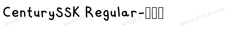 CenturySSK Regular字体转换